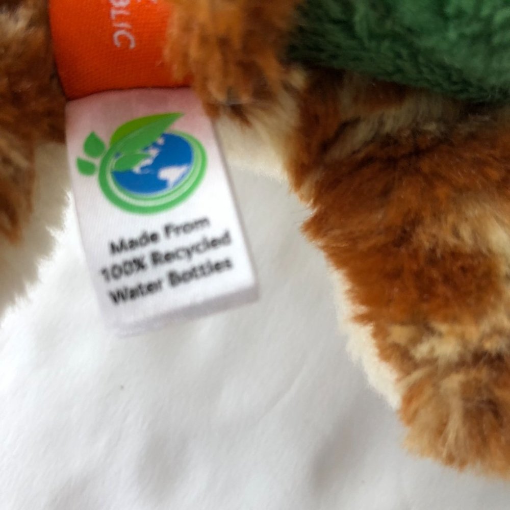 Wild Republic Turtle Plush Brown Green Sea Life Ocean Marine Life 8" - Picture 7 of 8